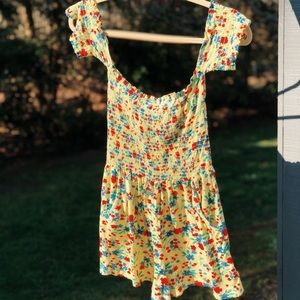 Lord & Taylor Yellow Flower Romper